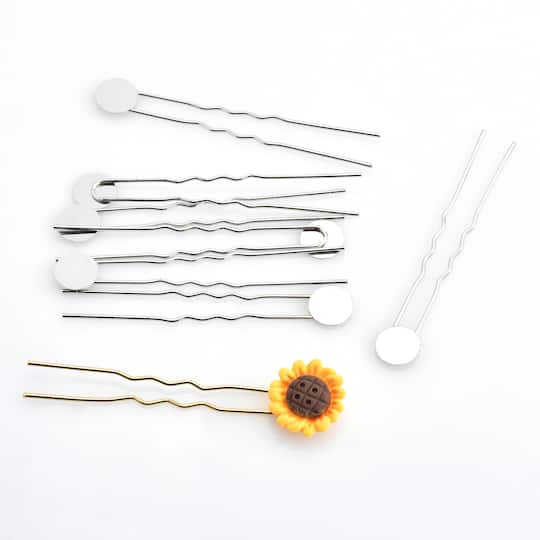 Hair Pins with 12mm Circle Blanks